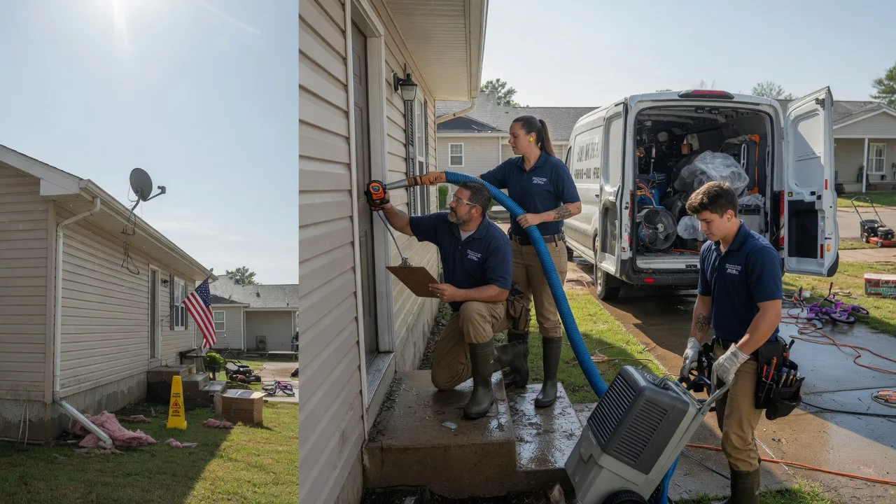 Ceiling Water Damage Restoration in Bancroft, ID near me